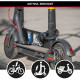 Menottes antivol 9 maillons MASTERLOCK - Idéal pour les vélos, trottinettes et poussettes - Noir