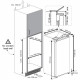 Réfrigérateur - BEKO - 1 porte - Encastrable - 198 L - 54 x 54,5 x 121,5 cm - Blanc
