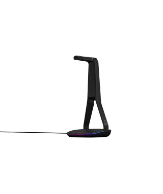 Support pour Casque/Micro-Casque - THE G-LAB - K-STAND HYDROGEN - 2 ports USB - Noir