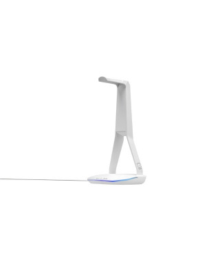 Support pour Casque/Micro-Casque - THE G-LAB - K-STAND HYDROGEN - 2 ports USB - Blanc