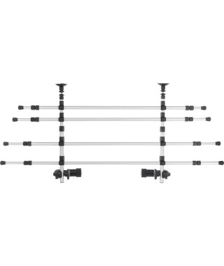 TRIXIE Grille de protection chiens 105-172cm Aluminium Argenté et noir