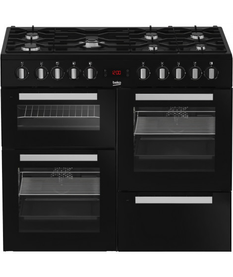 Piano de cuisson électrique BEKO - 6 gaz + 1 wok - 100 cm - PF335325DB
