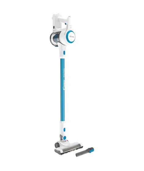 CANDY Viva CVIVA02E - Aspirateur Balai sans fil multifonction - 22  V - Autonomie 30 min - Bleu / Blanc