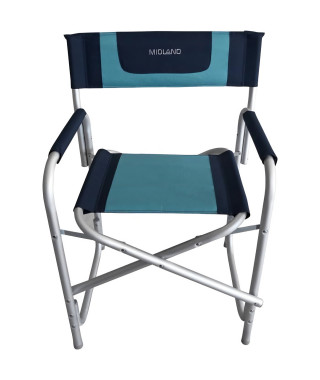 Fauteuil - MIDLAND - Director Midland - Bleu marine / Bleu turquoise