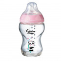 TOMMEE TIPPEE Biberon en Verre Closer to Nature, 250ml, Bleu Décoré