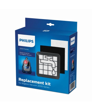 Kit d'entretien anti-poussiere pour aspirateur sans sac Philips Série 2000