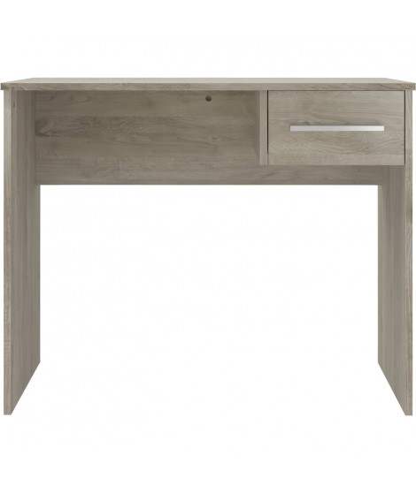 Bureau petit tiroir chene - Mélaminé chene - 90 x 50 x 74 cm