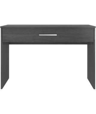 Bureau grand tiroir - Mélaminé gris cendré - 110 x 56 x 81,5 cm