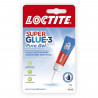 Colle cyanocrylate - LOCTITE - SUPERGLUE-3P - Pure Gel - Tube 2g