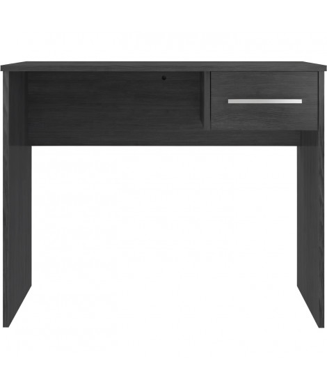 Bureau petit tiroir - Mélaminé gris cendré - 90 x 50 x 74 cm