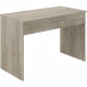 Bureau grand tiroir - Mélaminé chene - 110 x 56 x 81,5 cm