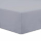 Vision - Drap housse Gris - 200x200cm - 100% coton