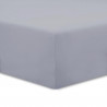 Vision - Drap housse Gris - 200x200cm - 100% coton