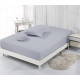 Vision - Drap housse Gris - 200x200cm - 100% coton