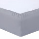 Vision - Drap housse Gris - 200x200cm - 100% coton