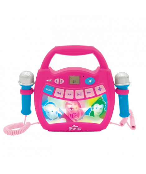 DISNEY PRINCESS - Enceinte Bluetooth - Effets Lumineux et Micros et batterie rechargeable incluse