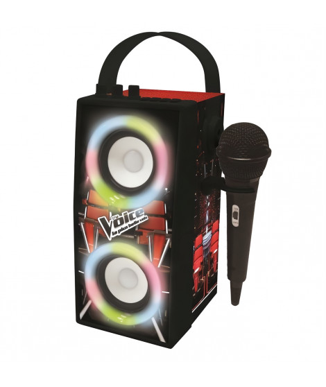 THE VOICE - Enceinte Tendance Bluetooth - Portable avec micro et effets lumineux