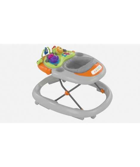 Trotteur Walky Talky Grey - Sons et Lumieres - 4 roues - 6 freins - CHICCO