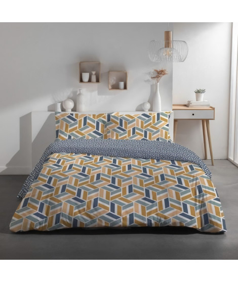 Parure de lit 2 personnes - TODAY - Sunshine 15.32 - 220 x 240 cm - 100% Coton imprimé