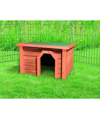Habitat pour petits animaux - TRIXIE - Natura - Pin verni - Extérieur - Lapin - Adulte - Rongeur