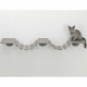 TRIXIE Échelle d'escalade murale pour chats 150x30 cm Taupe
