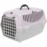 TRIXIE Box de transport Capri 1 - XS - 32 x 31 x 48 cm - Gris clair et mauve - Pour chien