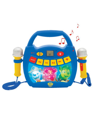 LA PAT' PATROUILLE - Enceinte Bluetooth - Effets Lumineux, Micros et Batterie Rechargeable