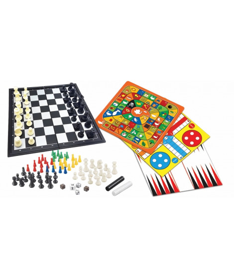 Jeu de société Magnétique  coffret 8 jeux en 1
