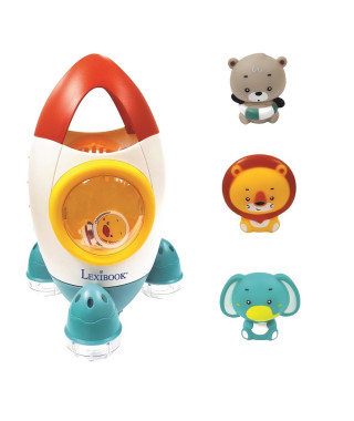 Coofret Fusée de Bain avec 3 animaux souples