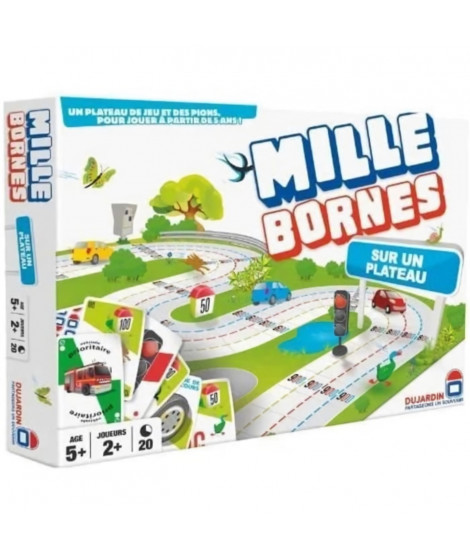 MILLE BORNES PLATEAU - GRAND CLASSIQUE - Jeu de plateau - DUJARDIN - Une édition familiale avec plateau 3D pour plus de fun !