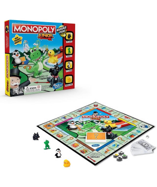 MONOPOLY Junior - Jeu de société pour enfants - Jeu de plateau - Version francaise