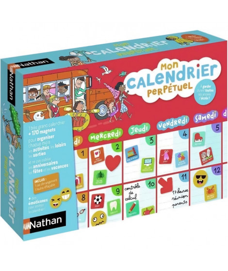 NATHAN - Mon Calendrier Perpetuel Magnétique