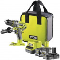 RYOBI - Perceuse a percussion BRUSHLESS 18V ONE+ - 60 Nm - réglage de couple électronique - mandrin métal 13 mm - R18PDBL-0