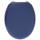 GELCO DESIGN Abattant WC Dolce - Charnieres inox - Bois moulé - Bleu marine