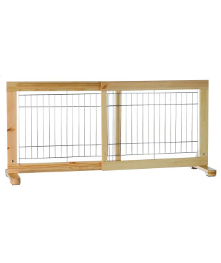TRIXIE Barriere pour chiens Bois de bouleau vernis ajustable 65-108 cm