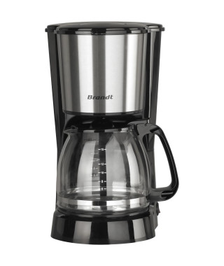 Cafetiere électrique - BRANDT - CAF815X - 15 tasses - 800 W - Noir