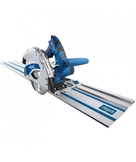 Scie plongeante SCHEPPACH PL55 - 1200 W - lame de 160 mm - 2 rails de 700 mm - anti-basculement