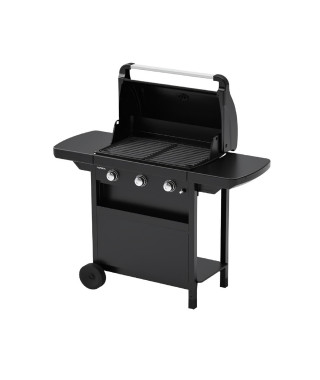 Barbecue gaz CLASS 3L COMPACT 3 brûleurs en acier - Surface de cuisson 60x35 cm - L 124 x P 55 x H 109 cm