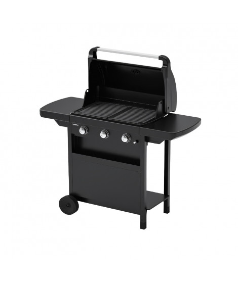 Barbecue gaz CLASS 3L COMPACT 3 brûleurs en acier - Surface de cuisson 60x35 cm - L 124 x P 55 x H 109 cm