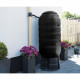 NATURE Récupérateur d'eau kit - 250 litres - Forme colonne - Traité anti-UV - Fabriqué en Europe - Noir