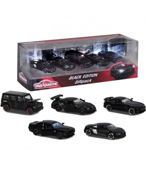 MAJORETTE Black Edition 5 véhicules Giftpack