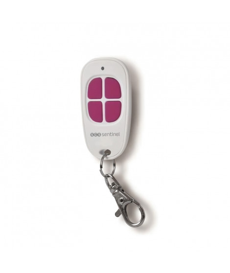 SCS SENTINEL Télécommande pour motorisation de portail 4 canaux blanc et fuchsia