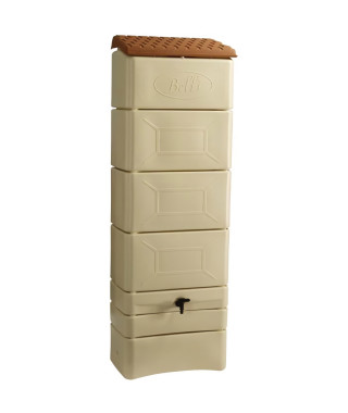 Récupérateur d'eau mural - BELLI - 300 L - Beige