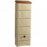 Récupérateur d'eau mural - BELLI - 300 L - Beige
