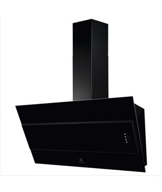 Electrolux Hotte inclinée - 90 cm (L) - évacuation ou recyclage-  66dB max - 3 vitesses - Noir - LFV319K