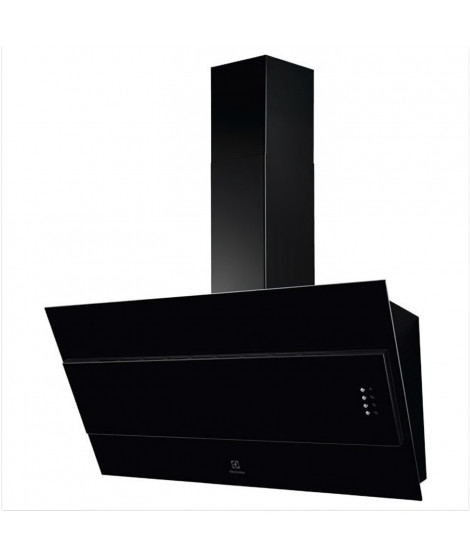 Electrolux Hotte inclinée - 90 cm (L) - évacuation ou recyclage-  66dB max - 3 vitesses - Noir - LFV319K
