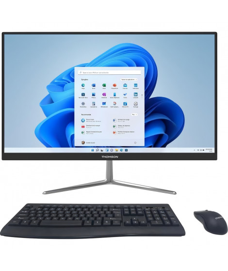 PC tout en un - THOMSON - AIO24I310-8BK512 - 23.8 - Intel Core I3-10110U - 8 GB DDR4 - SSD 512Go - Avec souris et clavier san…