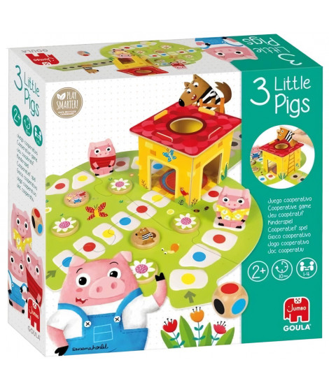 Jeu coopératif - GOULA - 3 Little Pigs - Aidez les cochons a rentrer avant le loup