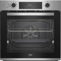 Four encastrable - Chaleur pulsée 3D - BEKO - BBIS14300XMPSE - Inox - 72 L - Porte froide GIFAM - 59,4x56,7x59,5 cm