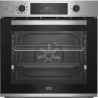 Four encastrable - Chaleur pulsée 3D - BEKO - BBIS14300XMPSE - Inox - 72 L - Porte froide GIFAM - 59,4x56,7x59,5 cm